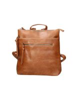 mochila casual mia larouge hl9540-2 en color cuero uni