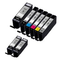 compatible multipack canon pixma ts9050 printer ink cartridges 8 pack -0318c001