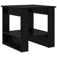 mesa de cafe - mesa de centro - mesa baja roble negro 51 x 50 x 50 cm madera de ingenieria
