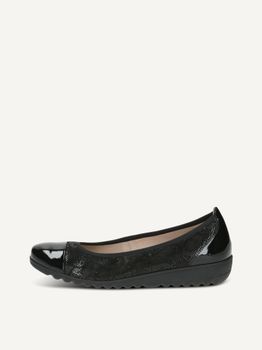 CAPRICE Ballerina, black, made of Leather, Size 36
