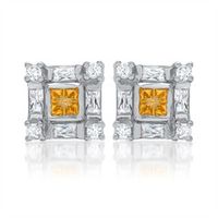 pendientes modernos de plata 925 circonitas