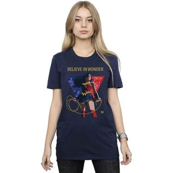 Dc Comics Camiseta 80th Anniversary Believe In Wonder para mujer