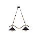 colgante soga 2xe27 l82xan30xalregcm cuerda negro