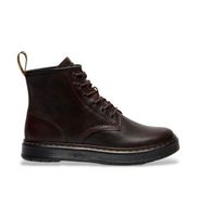 dr martens para hombre 41681200 botines de piel brookline chukka marron oscuro 46 plano cordones casual