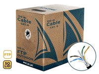 phasak bobina de cable de red ftp cat 6a exterior cca awg23 100 m phr 681