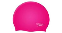 gorro de natacion de silicona moldeada speedo rosa
