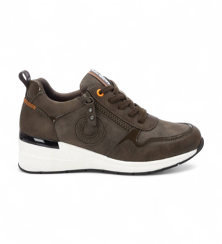 Refresh para mujer. 17228004-KAKI Zapatillas 172280 verde (40), 3 a 5cm, Cremallera, Casual