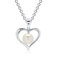 cadena de plata 925 con colgante de perlas