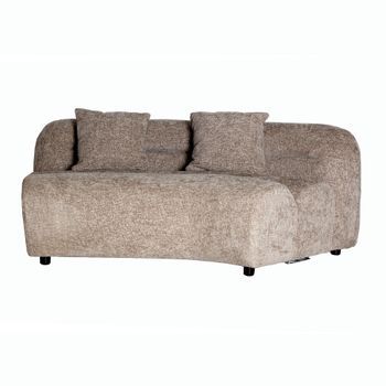 Sofá Modular De Poliéster En Color Gris De 167x102x76cm