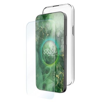 Myway Funda Compatible Con Apple Iphone 16 + Protector Pantalla Vidrio Templado Plano