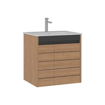 Mueble Para Lavabo  - 61 X 47 X 62 Cm - Nogal