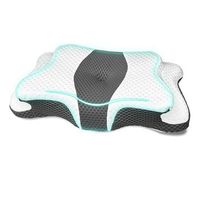 almohada cervical de espuma viscoelastica de forma irregular con recuperacion lenta transpirabilidad y comodidad para la columna cervical