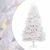 arbol de navidad artificial 300 led pvc y acero blanco vidaxl