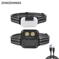 zhaozhangx faro led ligero para exteriores type-c iluminacion para correr de noche recargable de larga duracion