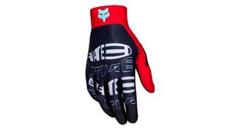 Fox flexair guantes largos elevados azul marino rojo