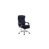 silla de oficina giratoria regulable en tela negro