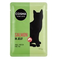 cosma original pouches in jelly 6 x 100g - salmon