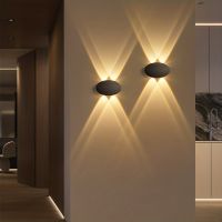 lampara de pared para patio impermeable ip65 para interiores y exteriores ovalada 4w luz calida estufa montada en la pared de amplio voltaje de 3000k 85v-265v 1 ud