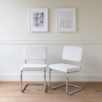 lote de 2 canapes de terciopelo beige estructura de acero