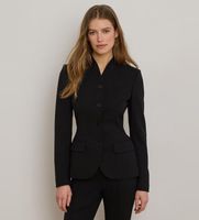 lauren ralph lauren para mujer 200b24032002 americana de crepe de lana y elastico negro 46 casual clasico