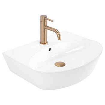 Lavabo Sobre Encimera Rea Kim 52 White Ovale