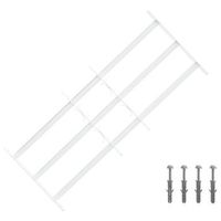 reja de seguridad para ventanas con 3 barandas 3 uds 63-114 cm vidaxl