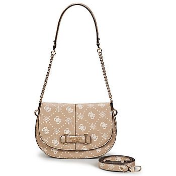 Guess Bandolera CARRIE LOGO FLAP SHOULDER BAG para mujer