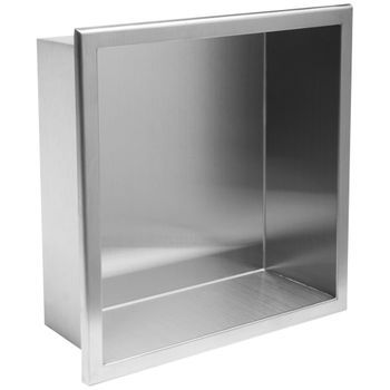 Estante De Baño Rea 01 30x30x10 Brush Steel