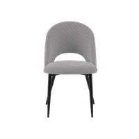 set de 4 sillas de comedor tapizadas hollie gris