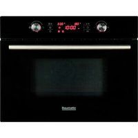 baumatic bmc460bgl built-in combination microwave - black glass black