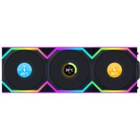 lian li uni fan sl wireless lcd 120 pack triple ventilador suplementario 120mm negro