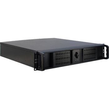 Servidor Inter-Tech 2U-2098-SK Rack 2U Micro ATX Mini-ITX Acero Negro