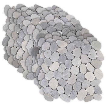 Baldosas De Guijarros Gris 30 X 30 Cm Guijarro De Río Vidaxl
