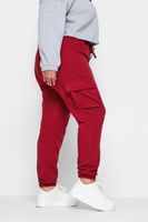 yours joggers rojos cargo con punos mujer curvy y tallas grandes yours