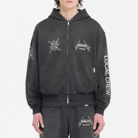 represent x metallica 40 year anniversary cotton-jersey hoodie - m
