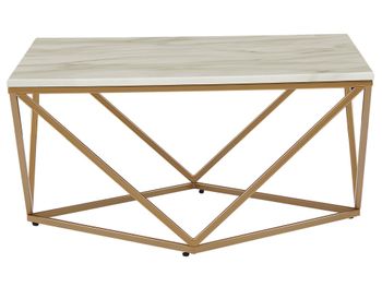 Mesa de centro  mármol dorado