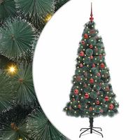 arbol de navidad  decoraciones de navidad artificial iluminado con set de bolas 150 cm