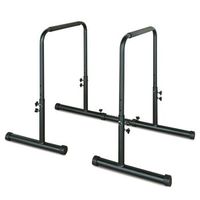 estacion de barras de fondos - equipo de fitness - hierro - negro 12954x7112x9906cm