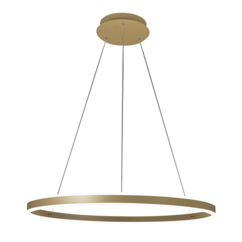 Lámpara Colgante Led Palau 64w 3000k Regulable Ø80 Cm Oro Mate - Lámpara De Araña De Metal Y Metacrilato