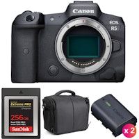 EOS R5 Cuerpo + SanDisk 256GB Extreme PRO CFexpress Type B + 2 LP-E6NH + Bolsa | 2 años de garantía