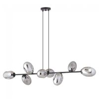 lampara colgante bimala grafito 8 luces