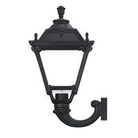 dopo lighting - aplique de pared indura medium 4 ip55 e27 mx 42w negro