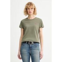 levis tops y camisetas 39185 0404 - the perfect tee-deep lichen green para mujer