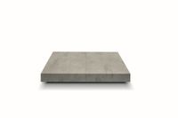mesa de centro de madera acabado gris base negra convertible 120x80