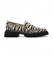 carmela para mujer 16254506-cebra mocasines 162545 estampado 38 plano ninguno casual animal print clasico