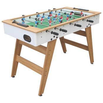 Futbolin 120cm Blanco Y Madera