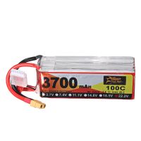 bateria lipo zop power 222v 3700mah 100c 6s con conector xt60 para drone fpv rc