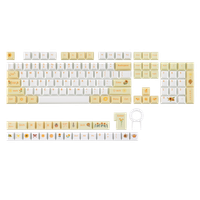 epomaker juego de teclas de girasol 133 teclas cherry profile dye-sub para diseno isoansi 607596teclado mecanico de tamano completo