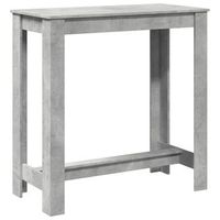 mesa alta de bar madera ingenieria gris hormigon 102x50x1035cm vidaxl