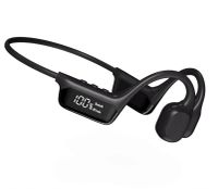 nuevo auricular bluetooth 54 de conduccion osea con pantalla 32 gb de memoria sonido panoramico de 360 diafragma du
